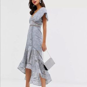 NWT ASOS Flutter Sleeve Midi Dress